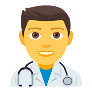 👨‍⚕️ Emoji Profesional Sanitario Hombre en JoyPixels 4.0.