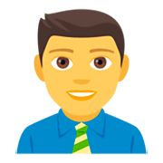 👨‍💼 Emoji Oficinista Hombre en JoyPixels 4.0.