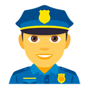 Emoji 👮‍♂️ Poliziotto Uomo su JoyPixels 4.0.