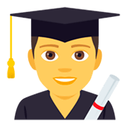 👨‍🎓 Emoji Estudiante Hombre en JoyPixels 4.0.