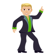 🕺🏼 Emoji Hombre Bailando: Tono De Piel Claro Medio en JoyPixels 4.0.