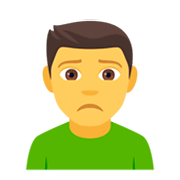 🙍‍♂️ Emoji Homem Franzindo A Sobrancelha na JoyPixels 4.0.
