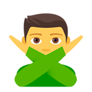 Émoji 🙅‍♂️ Homme Faisant Un Geste D’interdiction sur JoyPixels 4.0.
