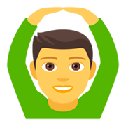 🙆‍♂️ Emoji Hombre Haciendo El Gesto De «de Acuerdo» en JoyPixels 4.0.