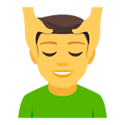 💆‍♂️ Emoji Mann, der eine Kopfmassage bekommt JoyPixels 4.0.