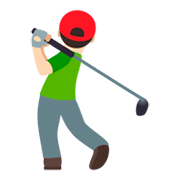 Emoji 🏌🏻‍♂️ Golfista Uomo: Carnagione Chiara su JoyPixels 4.0.
