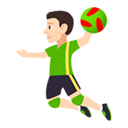 🤾🏻‍♂️ Emoji Hombre Jugando Al Balonmano: Tono De Piel Claro en JoyPixels 4.0.