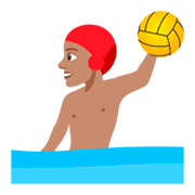 🤽🏽‍♂️ Emoji Hombre Jugando Al Waterpolo: Tono De Piel Medio en JoyPixels 4.0.