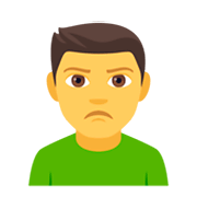 Emoji 🙎‍♂️ Uomo Imbronciato su JoyPixels 4.0.