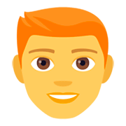 Émoji 👨‍🦰 Homme : Cheveux Roux sur JoyPixels 4.0.