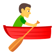 Émoji 🚣‍♂️ Rameur Dans Une Barque sur JoyPixels 4.0.