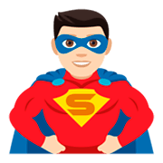 Emoji 🦸🏻‍♂️ Supereroe Uomo: Carnagione Chiara su JoyPixels 4.0.