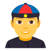 Emoji 👲 Uomo Con Zucchetto Cinese su JoyPixels 4.0.