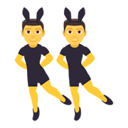 👯‍♂️ Emoji Hombres Con Orejas De Conejo en JoyPixels 4.0.