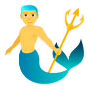 🧜‍♂️ Emoji Sirena Hombre en JoyPixels 4.0.