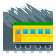 🚞 Emoji Ferrocarril De Montaña en JoyPixels 4.0.