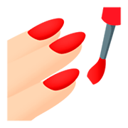 💅🏻 Emoji Nagellack: helle Hautfarbe JoyPixels 4.0.