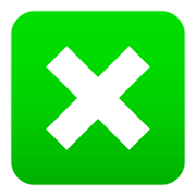 ❎ Emoji Botón Con Marca De Cruz en JoyPixels 4.0.