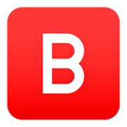 🅱️ Emoji Botão B (tipo Sanguíneo) na JoyPixels 4.0.