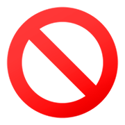 Émoji 🚫 Symbole D’interdiction sur JoyPixels 4.0.