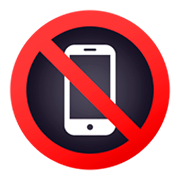 Emoji 📵 Simbolo Che Vieta L’utilizzo Dei Telefoni Cellulari su JoyPixels 4.0.