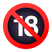 🔞 Emoji Prohibido Para Menos De 18 Años en JoyPixels 4.0.