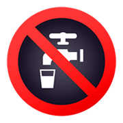 Emoji 🚱 Simbolo Di Acqua Non Potabile su JoyPixels 4.0.