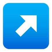 ↗️ Emoji Flecha Hacia La Esquina Superior Derecha en JoyPixels 4.0.
