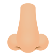 👃🏼 Emoji Nariz: Tono De Piel Claro Medio en JoyPixels 4.0.