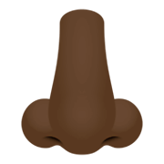 👃🏿 Emoji Nariz: Pele Escura na JoyPixels 4.0.