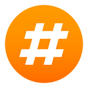 #️ Emoji Sinal de treliça na JoyPixels 4.0.
