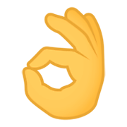 Emoji 👌 Mano Che Fa OK su JoyPixels 4.0.