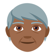 🧓🏾 Emoji Persona Adulta Madura: Tono De Piel Oscuro Medio en JoyPixels 4.0.