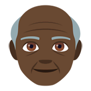 👴🏿 Emoji Homem Idoso: Pele Escura na JoyPixels 4.0.