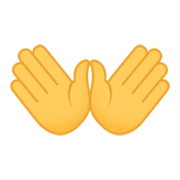 👐 Emoji Mãos Abertas na JoyPixels 4.0.