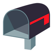 Émoji 📭 Boîte Aux Lettres Ouverte Drapeau Baissé sur JoyPixels 4.0.