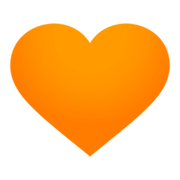 🧡 Emoji Corazón Naranja en JoyPixels 4.0.