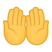 🤲 Emoji Palmas Unidas Para Cima na JoyPixels 4.0.