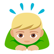 🙇🏼 Emoji Persona Haciendo Una Reverencia: Tono De Piel Claro Medio en JoyPixels 4.0.