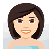 🧖🏻 Emoji Persona En Una Sauna: Tono De Piel Claro en JoyPixels 4.0.