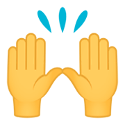 🙌 Emoji Manos Levantadas Celebrando en JoyPixels 4.0.