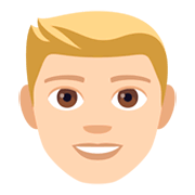 👱🏻 Emoji Pessoa: Pele Clara E Cabelo Louro na JoyPixels 4.0.