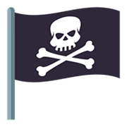 Émoji 🏴‍☠️ Drapeau De Pirate sur JoyPixels 4.0.
