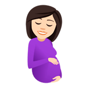 🤰🏻 Emoji Mujer Embarazada: Tono De Piel Claro en JoyPixels 4.0.