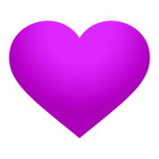 💜 Emoji lila Herz JoyPixels 4.0.