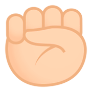 Emoji ✊🏻 Pugno: Carnagione Chiara su JoyPixels 4.0.