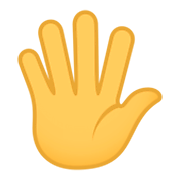 🖐️ Emoji Hand mit gespreizten Fingern JoyPixels 4.0.