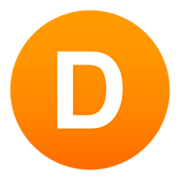 Emoji 🇩 Lettera simbolo indicatore regionale D su JoyPixels 4.0.