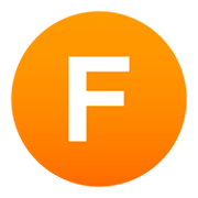🇫 Emoji Indicador regional símbolo letra F en JoyPixels 4.0.