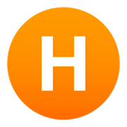 🇭 Emoji Letra do símbolo indicador regional H na JoyPixels 4.0.